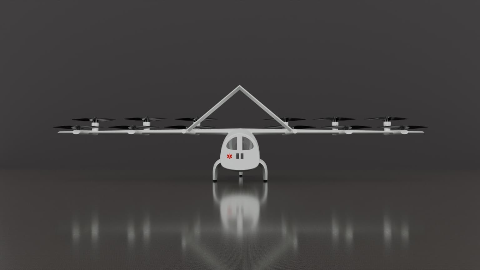 AYUDX2 rear view showing low-noise distributed electric propulsion and simplified direct-drive architecture